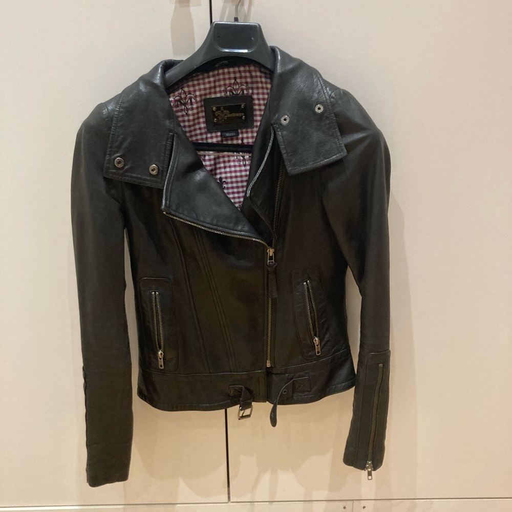 Mackage Black Leather Jacket
